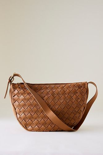 Sac à bandoulière en cuir à carreaux en Brown chez - Anthropologie - Modalova