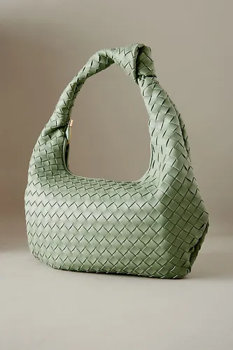 Le Sac Satchel Brigitte en Simili Cuir Tissé par : Édition Surdimensionnée chez Anthropologie - Melie Bianco - Modalova