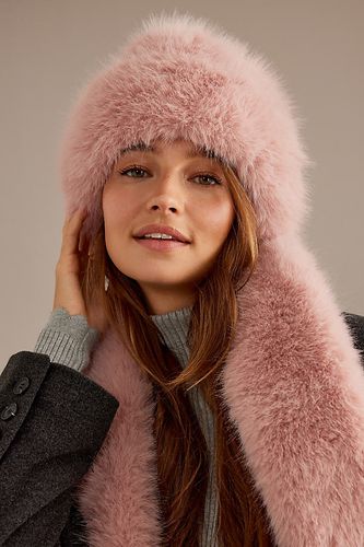 Chapeau Cossack en Fausse Fourrure Par Anthropologie par en Pink - By Anthropologie - Modalova