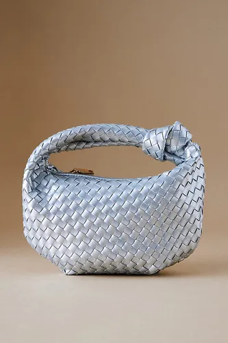 Sac porté à l'épaule en similicuir tissé Larissa en Silver chez Anthropologie - Melie Bianco - Modalova