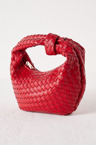 Larissa Woven Faux-Leather Shoulder Bag en Red chez Anthropologie - Melie Bianco - Modalova