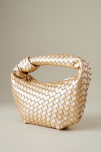 Larissa Woven Faux-Leather Shoulder Bag en Gold chez Anthropologie - Melie Bianco - Modalova