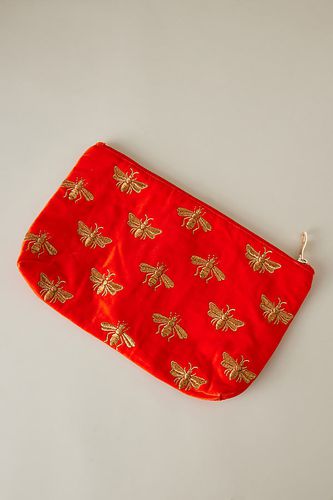 Sac à main en velours abeille en Red chez Anthropologie - Elizabeth Scarlett - Modalova