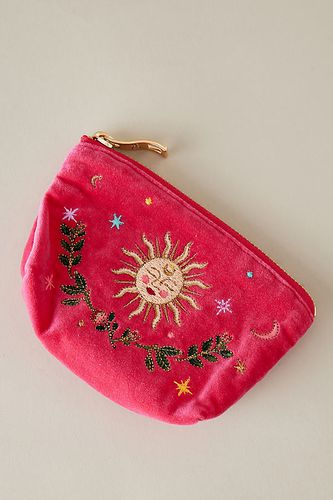 Porte-monnaie en velours mystique en Pink chez Anthropologie - Elizabeth Scarlett - Modalova