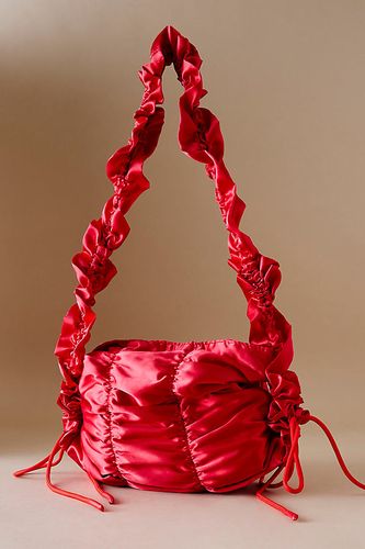 Sac à Bandoulière en Satin Plissé en Red chez Anthropologie - Damson Madder - Modalova