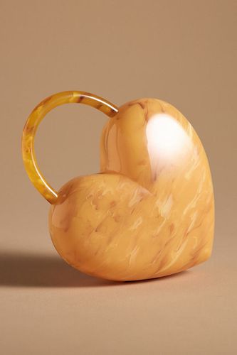 Tort Heart Top Handle Acrylic Evening Bag par en Gold - By Anthropologie - Modalova