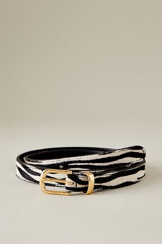 Ceinture en cuir effet poney imprimé animal en Black, taille: S chez - Anthropologie - Modalova