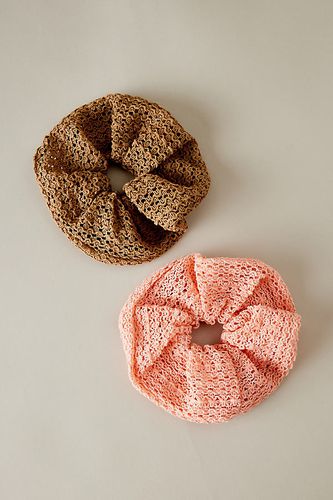 Grands chouchous au crochet pour cheveux, Ensemble de 2 en Pink, chez - Anthropologie - Modalova