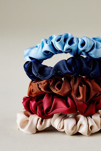 Pack of 6 Satin Hair Scrunchies en Red chez - Anthropologie - Modalova