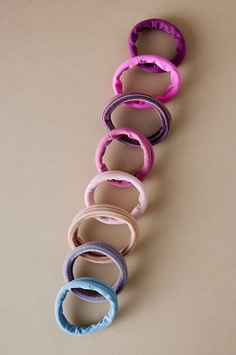 Élastiques à cheveux extensibles assortis, lot de 6 en Pink chez - Anthropologie - Modalova