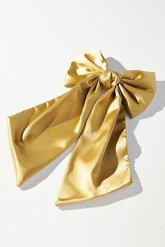 Satin Bow Barrette Hair Clip par en Gold - By Anthropologie - Modalova