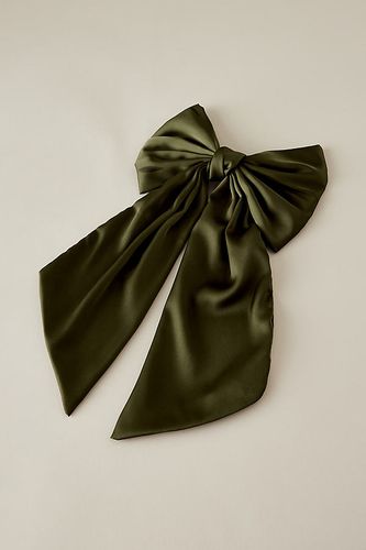 Satin Bow Barrette Hair Clip par en Green - By Anthropologie - Modalova