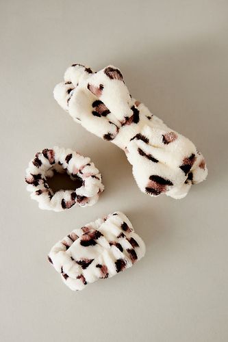 Bandeau à naud et poignets en tissu éponge imprimé léopard, chez - Anthropologie - Modalova