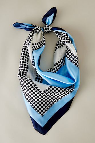 Foulard imprimé géométrique en Blue, chez - Anthropologie - Modalova