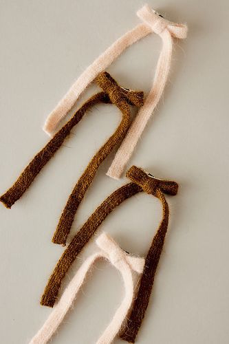 Pinces à cheveux en tricot avec naud, ensemble de 4 en chez - Anthropologie - Modalova