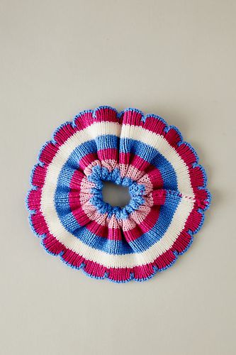 Chouchou Pour Cheveux Festonné Rayé Au Crochet en Pink chez - Anthropologie - Modalova