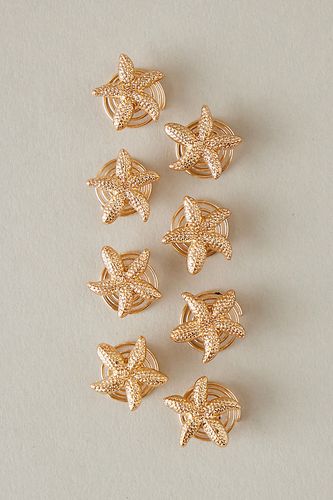 Mini épingles à cheveux en spirale étoile de mer, Ensemble de 8 en Gold, chez - Anthropologie - Modalova