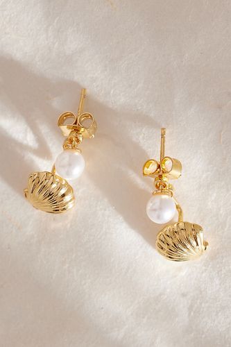 Boucles d'Oreilles Coquille Perle Bébé par en Gold - By Anthropologie - Modalova