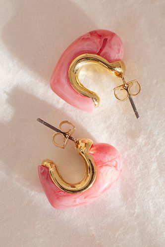 Boucles d'oreilles créoles colorées en résine en chez - Anthropologie - Modalova