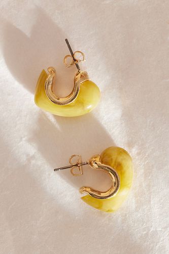 Boucles d'oreilles créoles colorées en résine en chez - Anthropologie - Modalova