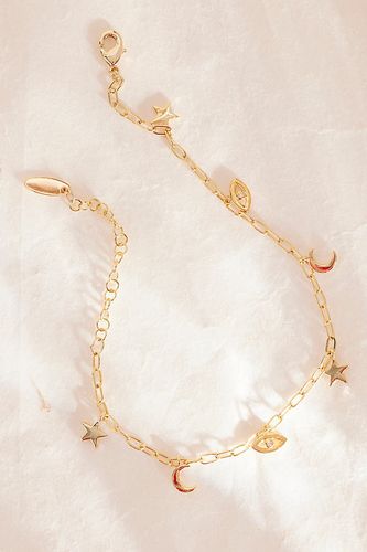 Gold-Plated Celestial Charm Bracelet par - By Anthropologie - Modalova