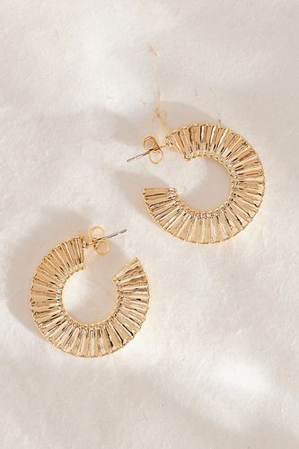 Boucles d'Oreilles Créoles Éventail en Gold chez - Anthropologie - Modalova