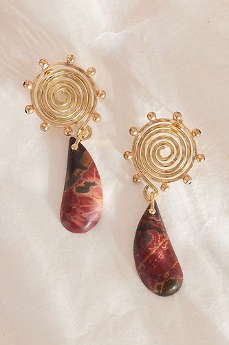 Boucles d'oreilles en pierre en spirale en Brown chez - Anthropologie - Modalova