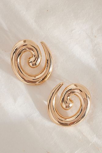 Smooth Spiral Drop Earrings en Gold chez - Anthropologie - Modalova