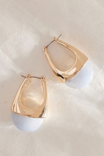 Boucles d'Oreilles Pendantes en Résine Dorée en Blue chez - Anthropologie - Modalova