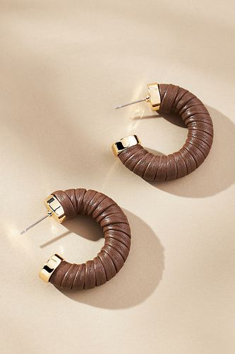 Boucles d'oreilles cerclées enveloppées de simili-cuir par en - By Anthropologie - Modalova