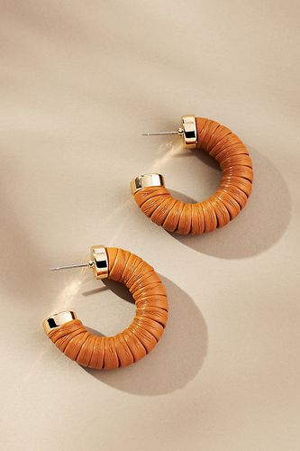 Boucles d'oreilles cerclées enveloppées de simili-cuir par - By Anthropologie - Modalova