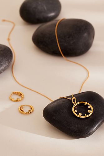 Collier plaqué or avec pendentif anneau avec orbe Stellar en Gold chez Anthropologie - Rachel Jackson - Modalova