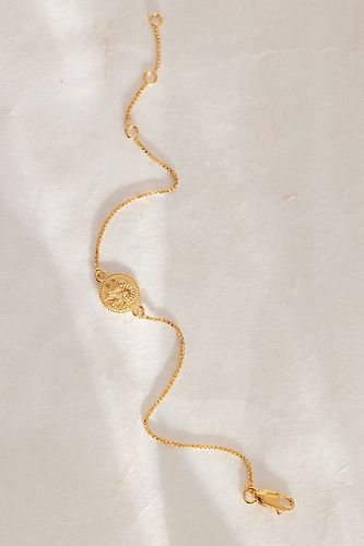 Bracelet plaqué or avec petit pendentif pièce à motif du zodiaque , chez Anthropologie - Rachel Jackson - Modalova