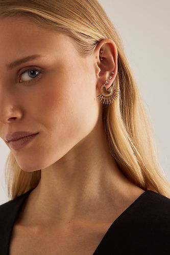 Boucles d'oreilles statement Electric Goddess plaquées or en Gold chez Anthropologie - Rachel Jackson - Modalova