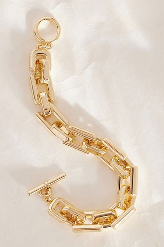Bracelet épais à maillons carrés avec barre en T en Gold, chez - Anthropologie - Modalova