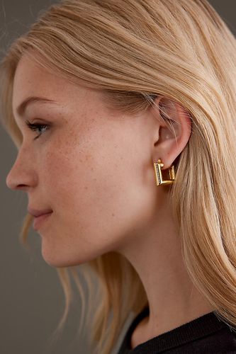 Boucles d'oreilles créoles carrées Polly Sayer en Gold chez Anthropologie - Daisy London - Modalova