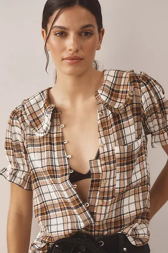 La Blouse Boutonnée à Col Keira par : Édition Écossaise taille: S chez Anthropologie - Pilcro - Modalova