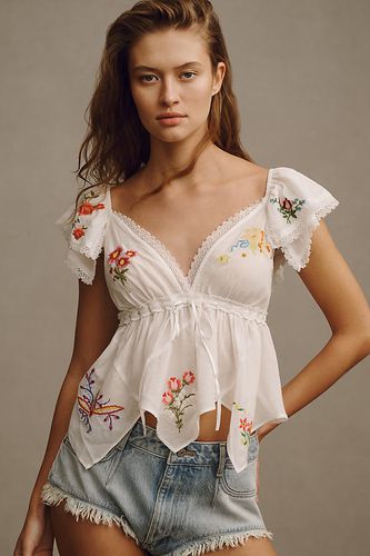 Patched Hanky Babydoll Top en , taille: S - By Anthropologie - Modalova