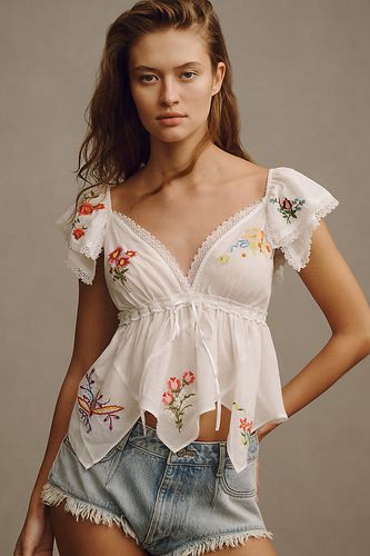 Patched Hanky Babydoll Top en , taille: XS - By Anthropologie - Modalova