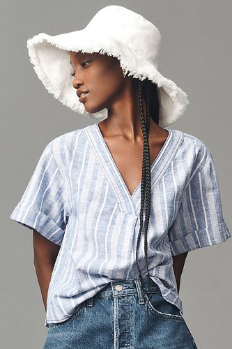 Chemise Henley en Lin Surf en taille: L chez Anthropologie - Pilcro - Modalova