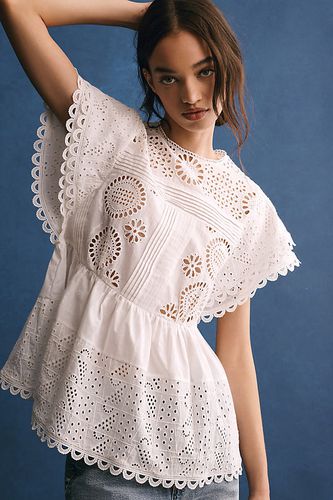 Flutter-Sleeve Eyelet Tunic Top en , taille: XS chez Anthropologie - Forever That Girl - Modalova