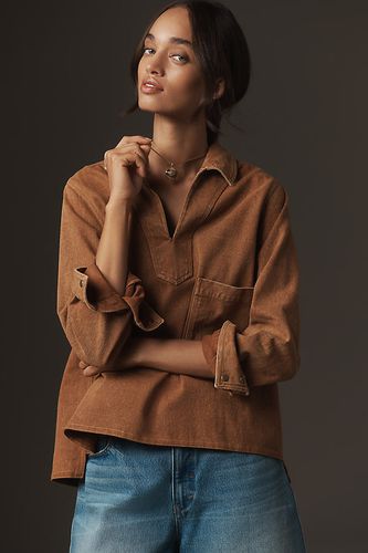 Pour Toujours Cette Fille Popover à Col Manches Longues par en taille: 1 X chez Anthropologie - Forever That Girl - Modalova