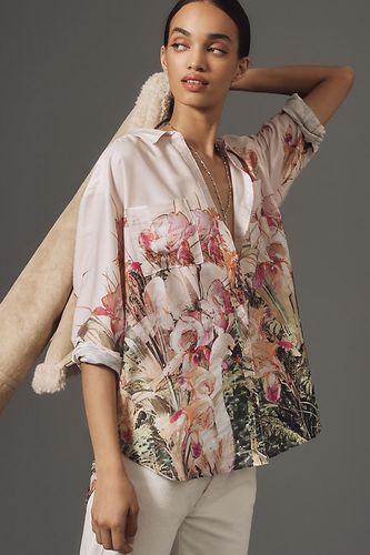 By Relaxed Long-Sleeve Floral Shirt en taille: XS - Anthropologie - Modalova