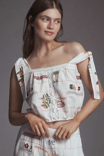 Débardeur court en patchwork brodé en taille: XS chez Anthropologie - Pilcro - Modalova