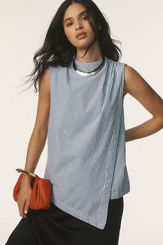 Blouse Asymétrique Sans Manches à Col Bénitier en Black taille: XS chez Anthropologie - Maeve - Modalova