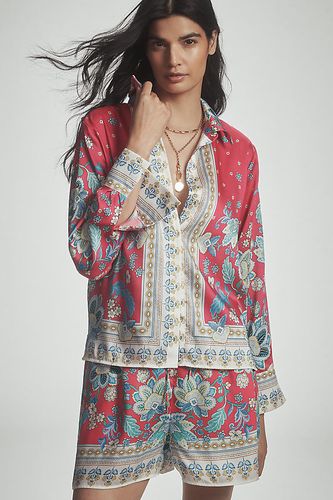 Blouse foulard à manches longues en Pink taille: XS chez Anthropologie - Maeve - Modalova