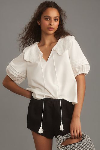 Blouse à manches bouffantes et col en lin mélangé en taille: XS chez Anthropologie - Mare Mare - Modalova