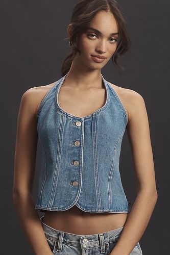 Gilet en Denim Raccourci à Col Halter en taille: S chez Anthropologie - Mare Mare - Modalova