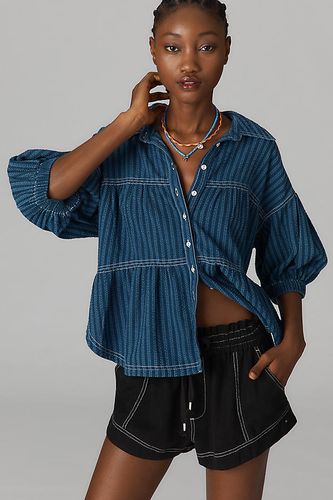 Blouse Cocoon Manches Courtes Ourlet Incurvé en taille: XS chez Anthropologie - Pilcro - Modalova