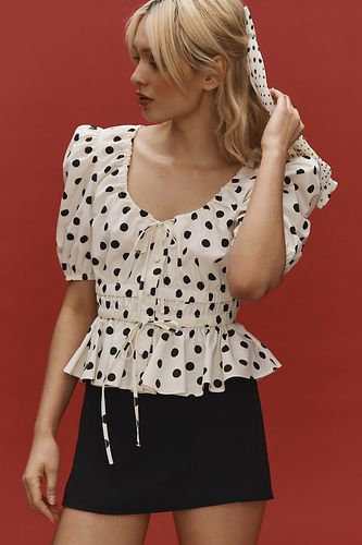 Haut Peplum Manches Bouffantes en taille: L chez Anthropologie - Maeve - Modalova